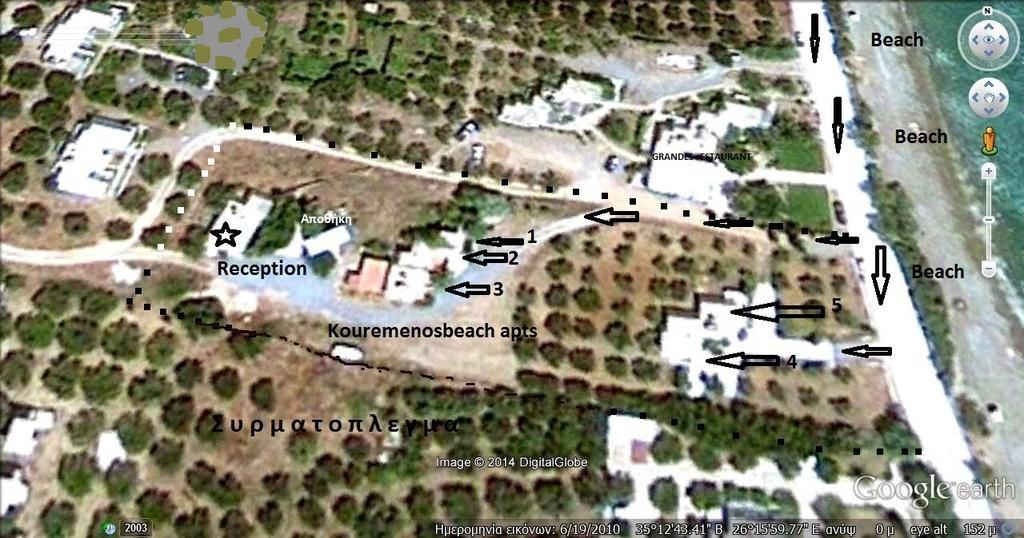 Kouremenos Beach Apartments パレカストロ エクステリア 写真